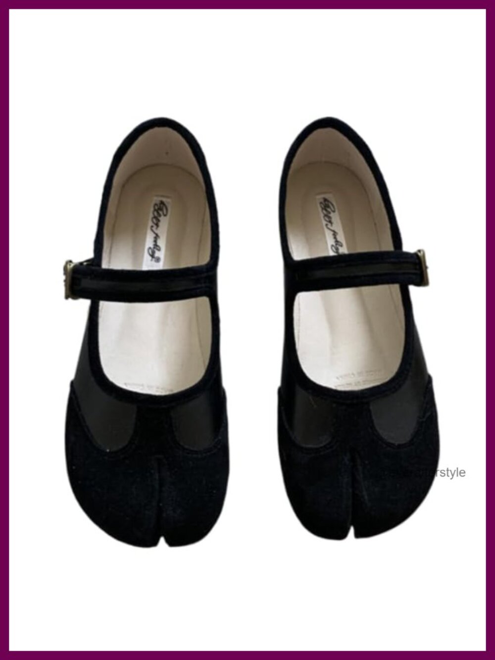Tabi Mary Jane Ballet Flats Split Toe Orthopedic Comfort Walking Shoes